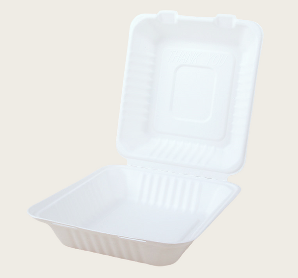 9" Sugarcane Clamshell (235*230*80mm) / 200pcs
