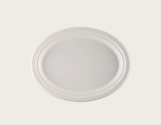 10" Sugarcane Oval Plate / 500PCS