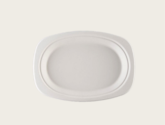 9" x 6" Sugarcane Oval Plate / 500PCS
